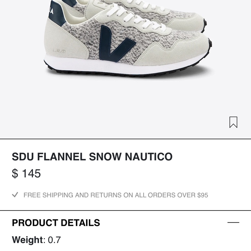 Veja SDU Flannel Snow Nautico Women's Shoes - Gray and Navy